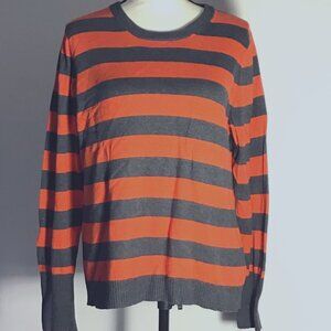 Liz Claiborne Crew Neck Striped Shirt
